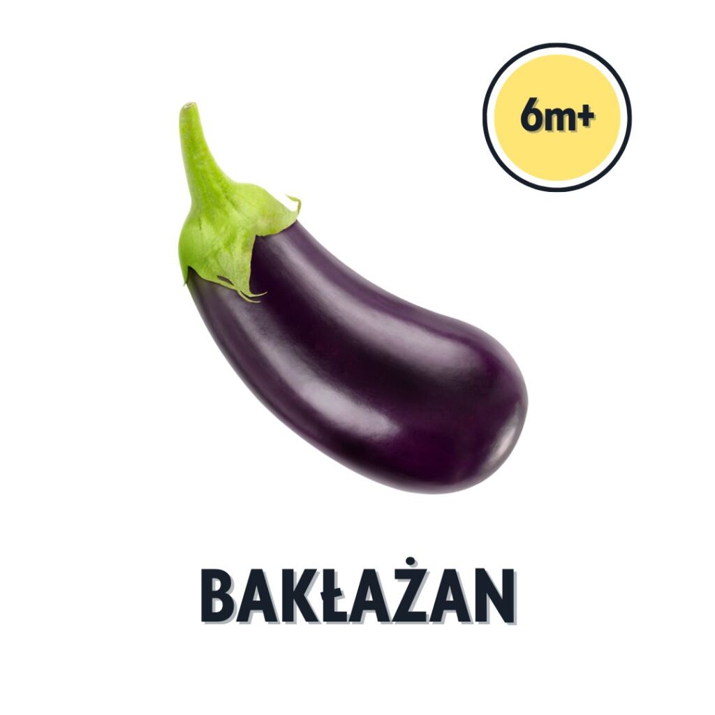 bakłażan z podpisem "bakłażan"