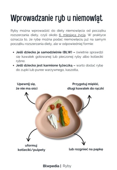 jak podać niemowlakowi rybę