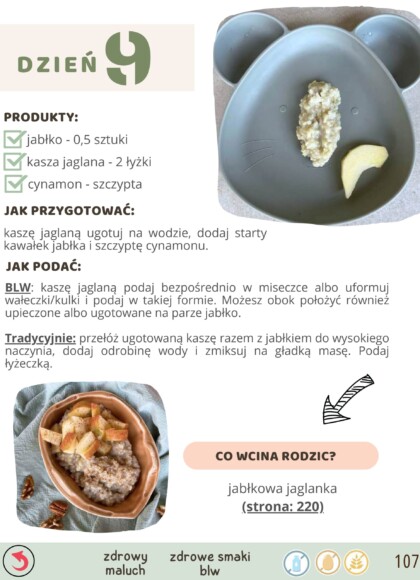 Strona 107 e-booka "Pierwszy krok w rozszerzanie diety"