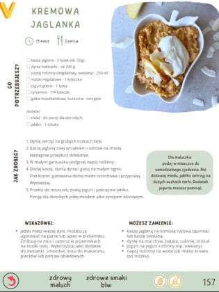 Strona 157 e-booka "Pierwszy krok w rozszerzanie diety"