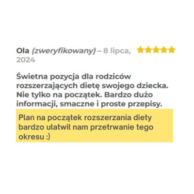 opinia Oli na temat e-booka "Pierwszy krok"