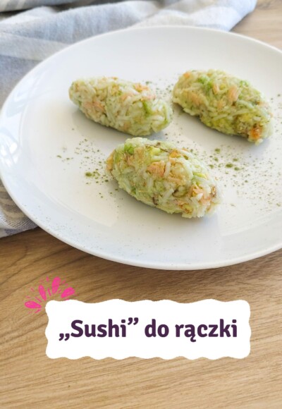 Żelazne BLW - przepis - Sushi do rączki