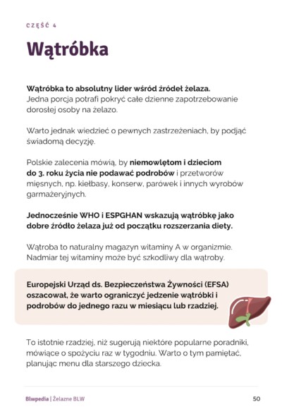 Żelazne BLW strona 50 - wątróbka dla dziecka
